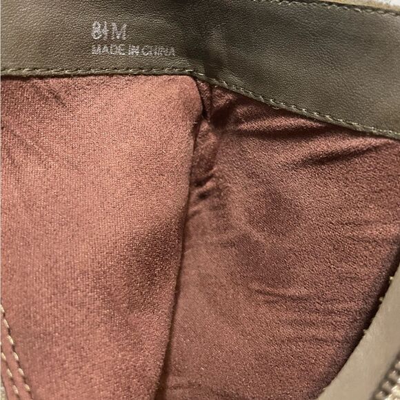 Linea Paolo Winslet Wedge Suede Tan Shimmer Bootie NEW Size 8.5M - Picture 9 of 9